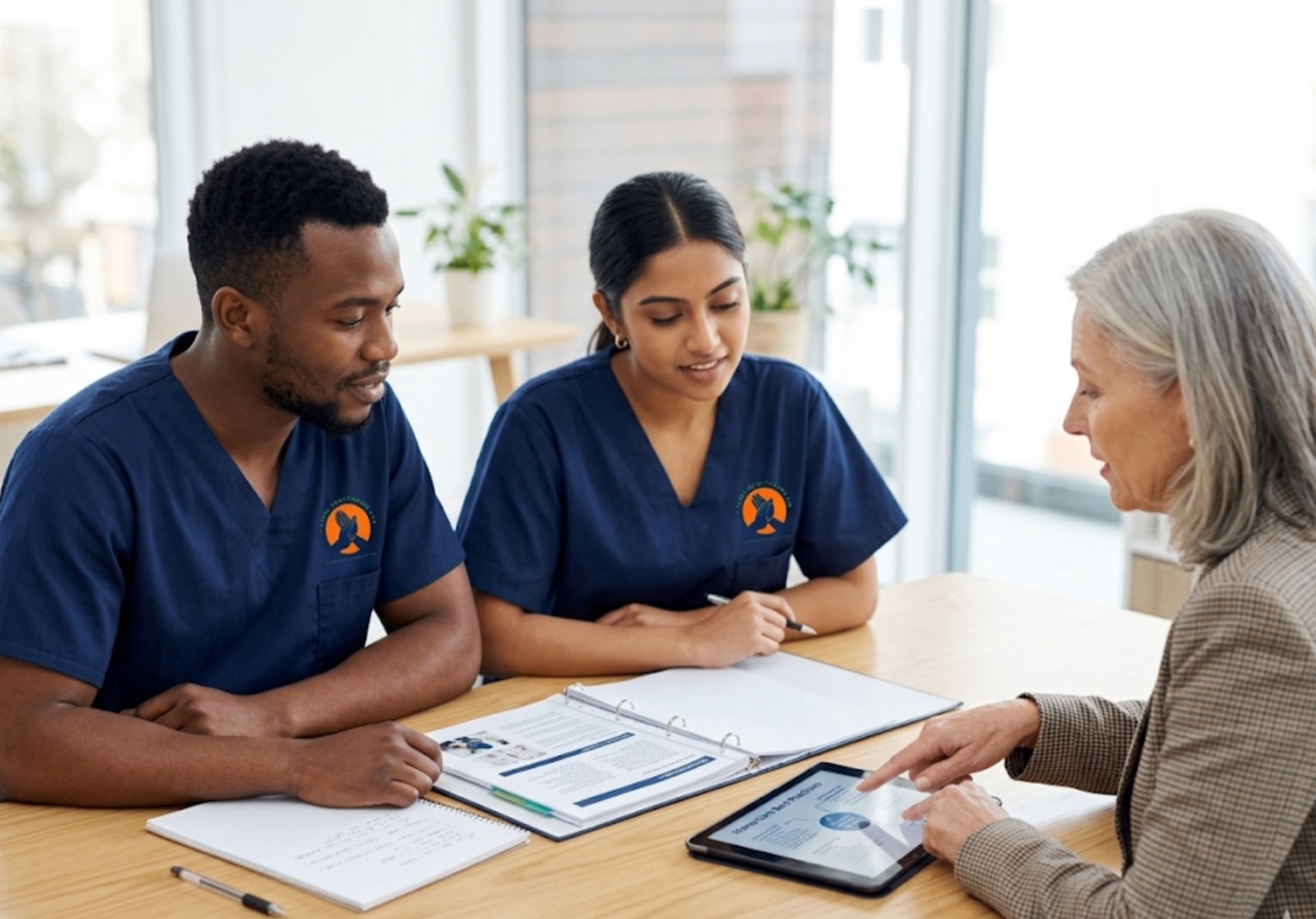 TLives Healthcare care staff receiving professional training and support at the Oldbury, West Midlands office